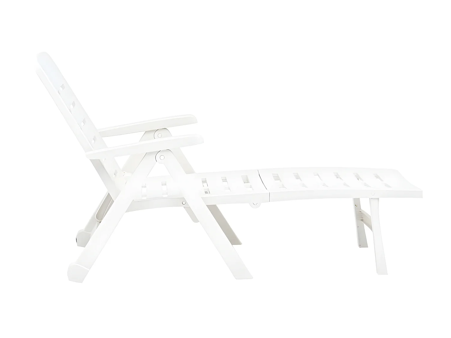 Bain de soleil pliable Plastique Blanc SEF29460