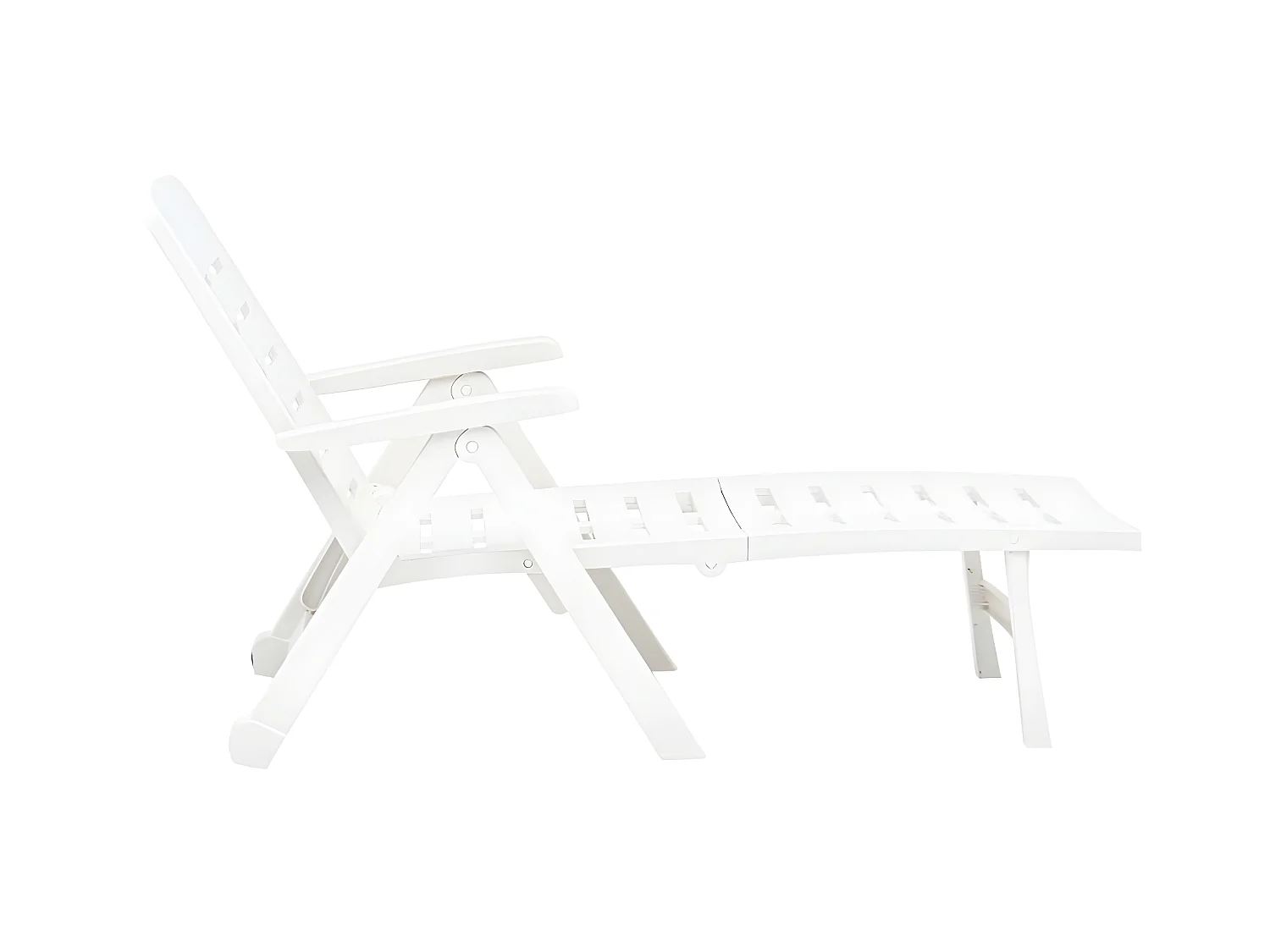 Bain de soleil pliable Plastique Blanc SEF29460