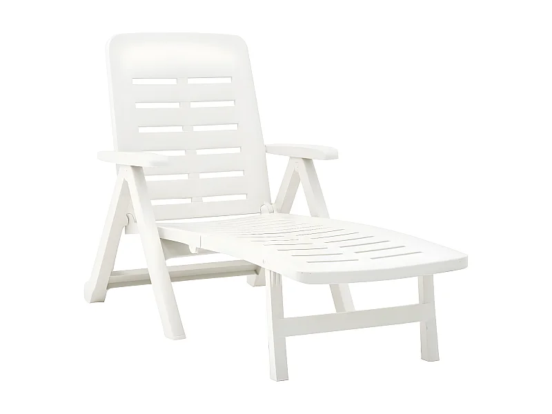 Bain de soleil pliable Plastique Blanc SEF29460