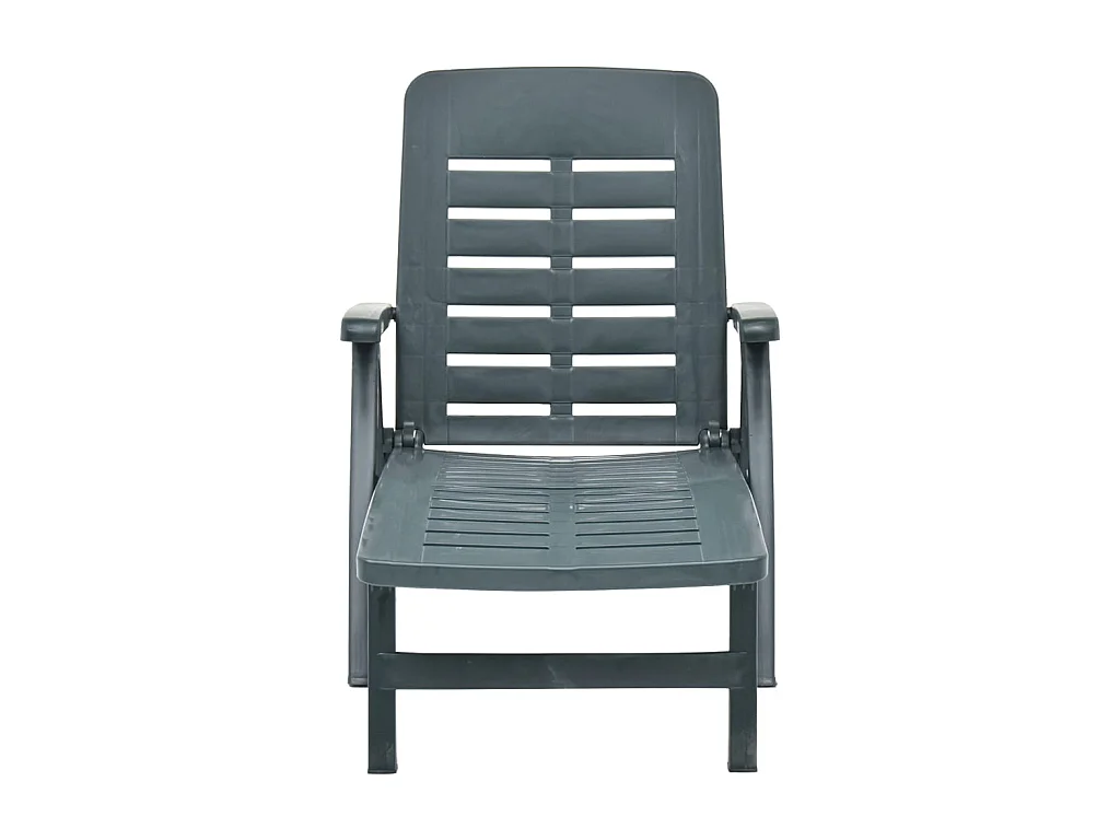 Tumbona plegable de plástico verde ES19305