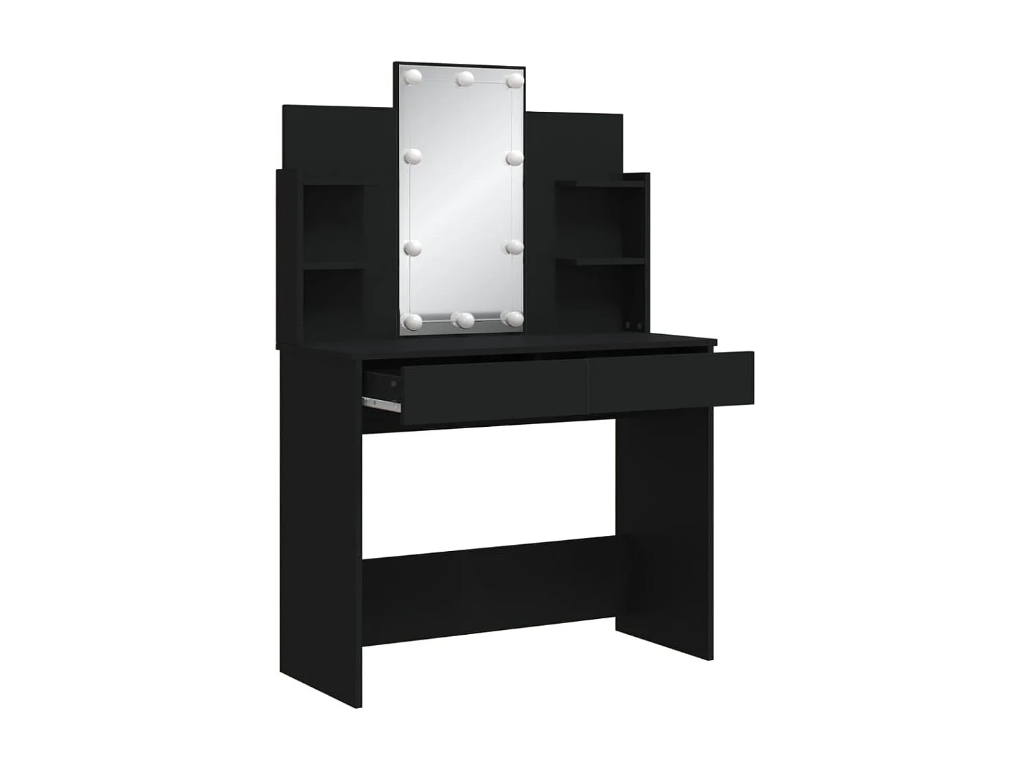 Toucador com luzes LED 96x40x142 cm preto PT908856