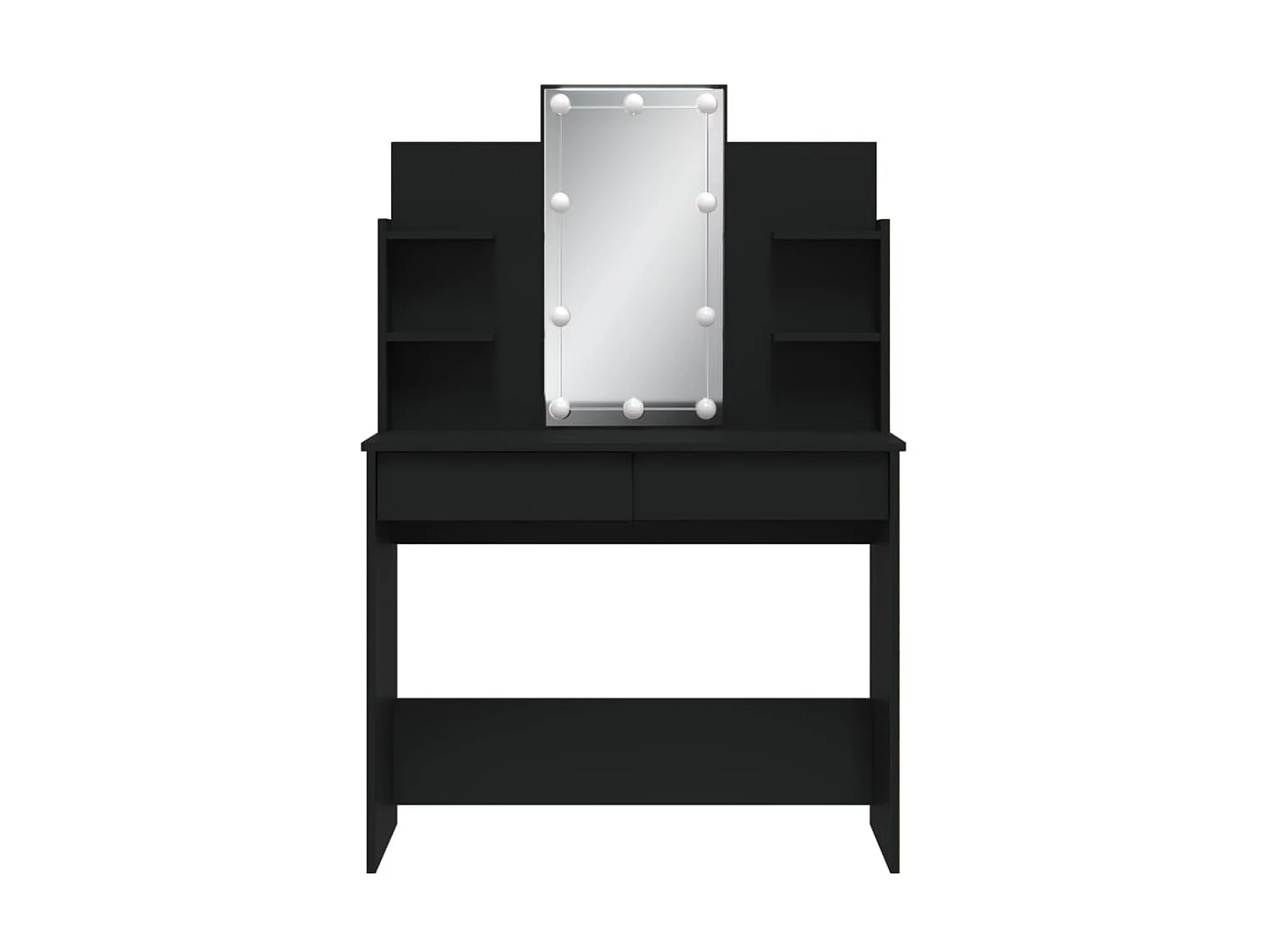 Toucador com luzes LED 96x40x142 cm preto PT908856