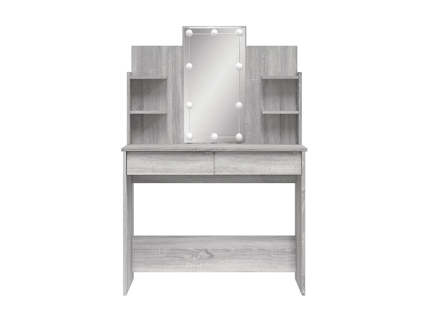 Toucador com luzes LED 96x40x142 cm cinzento sonoma PT313876