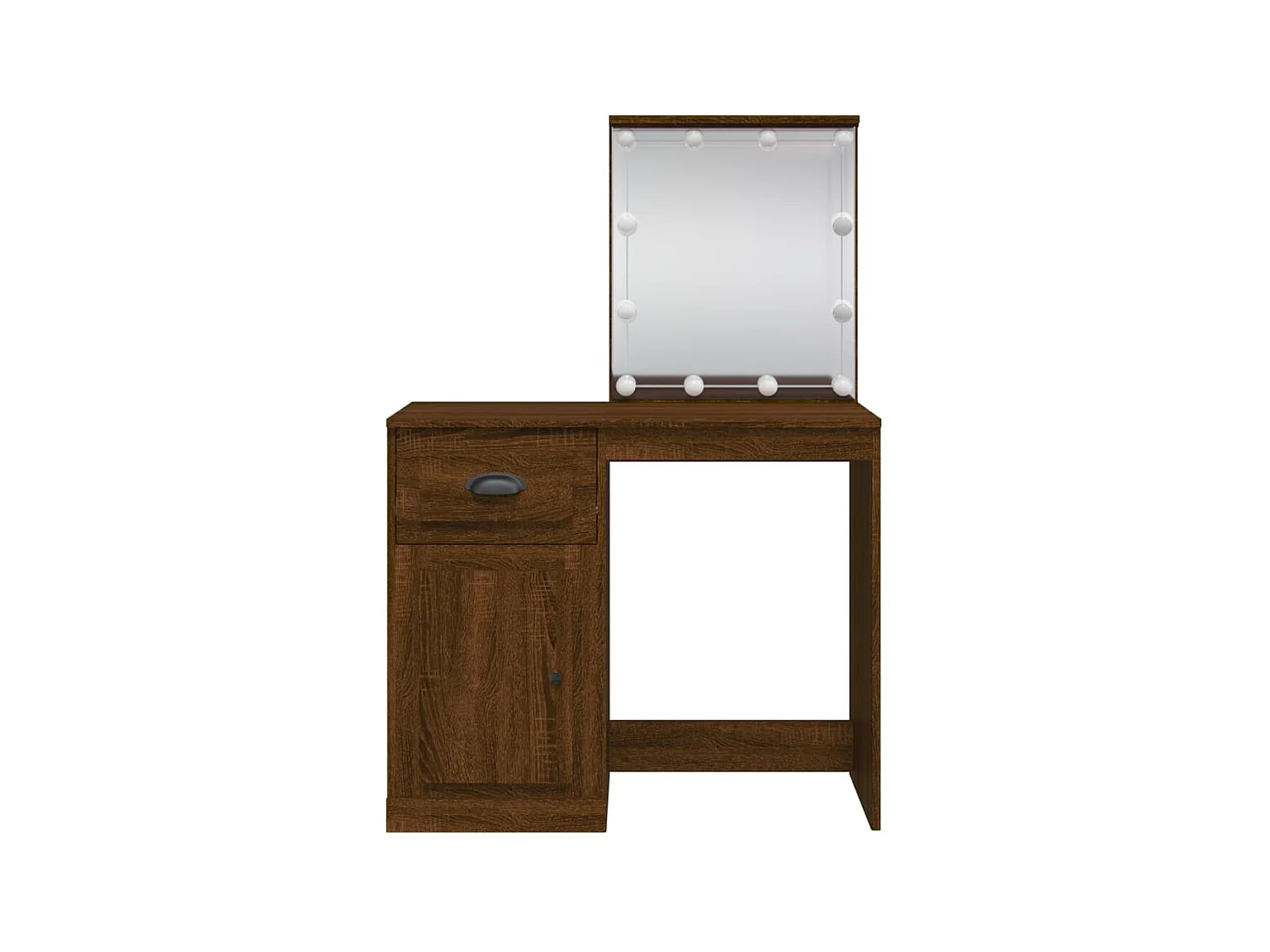 Toucador com luzes LED 90x42x132,5 cm carvalho castanho PT415454