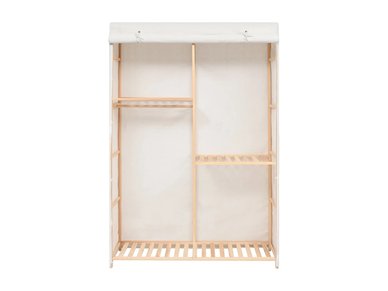 Garde-robe à 3 niveaux 110 x 40 x 170 cm OFR30473 BonneVie Meuble