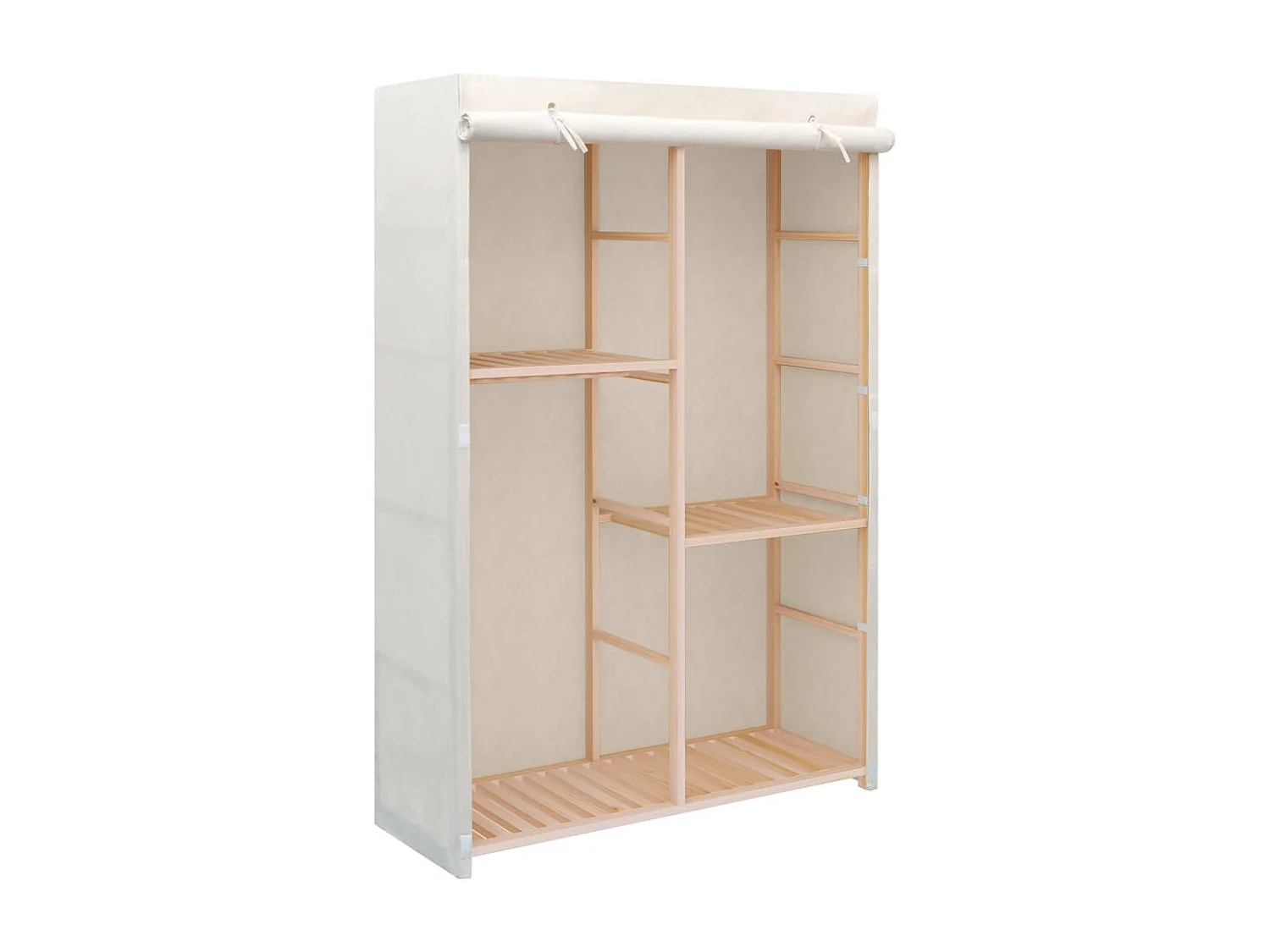 Garde-robe à 3 niveaux 110 x 40 x 170 cm OFR30473 BonneVie Meuble