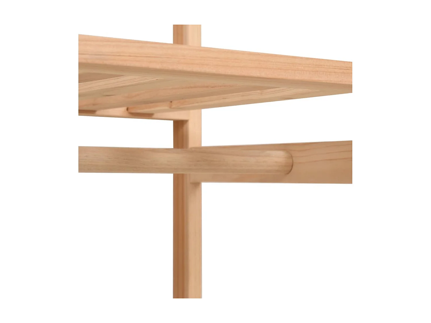 Garde-robe à 3 niveaux 110 x 40 x 170 cm OFR30473 BonneVie Meuble