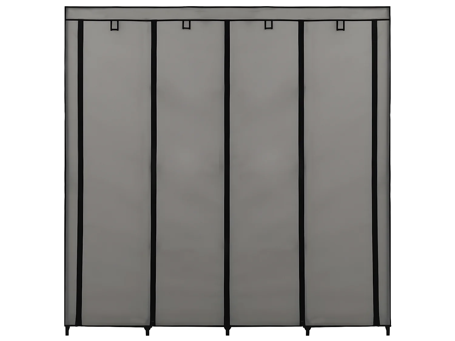 Garde-robe avec 4 compartiments Gris 175x45x170 cm OFR78475 BonneVie Meuble