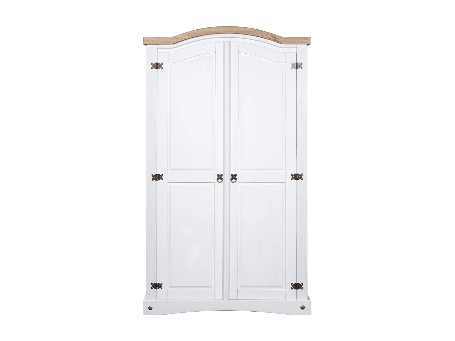 Garde-robe avec 2 portes Gamme Corona pin mexicain Blanc OFR57292 BonneVie Meuble