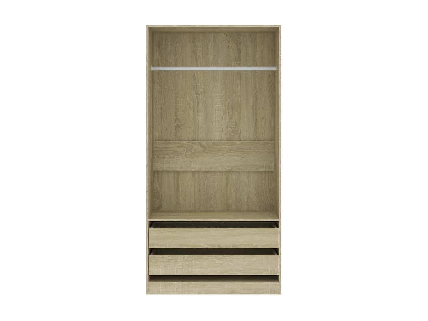 Garde-robe Chêne sonoma 100x50x200 cm Aggloméré OFR27850 BonneVie Meuble