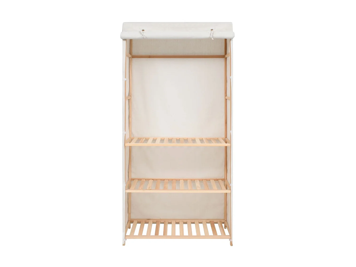 Garde-robe à 3 niveaux 79 x 40 x 170 cm OFR34773 BonneVie Meuble