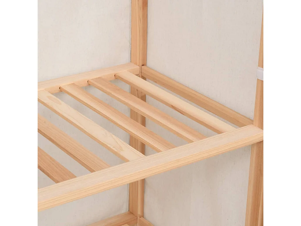 Garde-robe à 3 niveaux 79 x 40 x 170 cm OFR34773 BonneVie Meuble