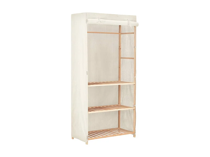Garde-robe à 3 niveaux 79 x 40 x 170 cm OFR34773 BonneVie Meuble
