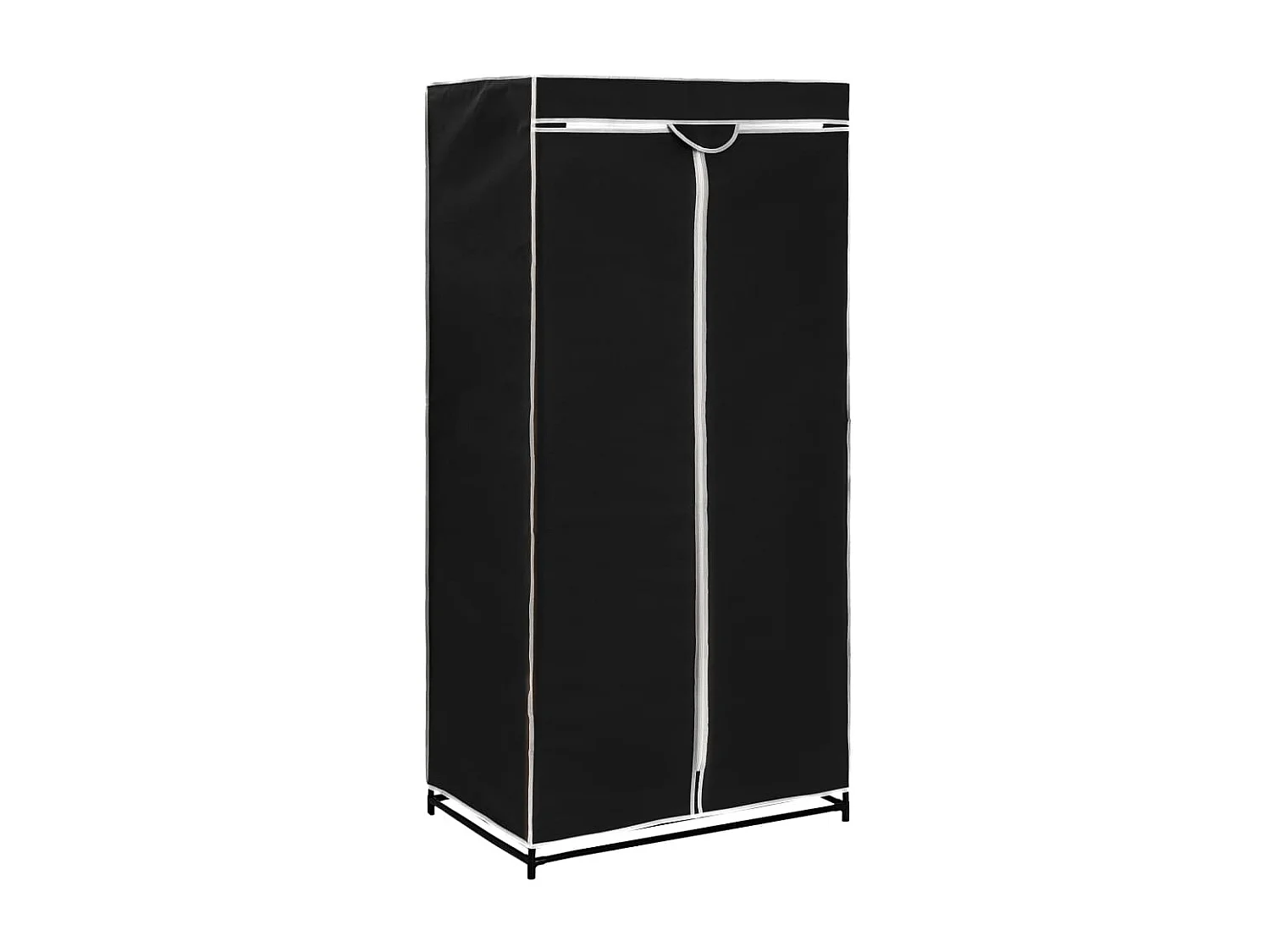 2 pcs Garde-robes Noir 75x50x160 cm OFR73768 BonneVie Meuble