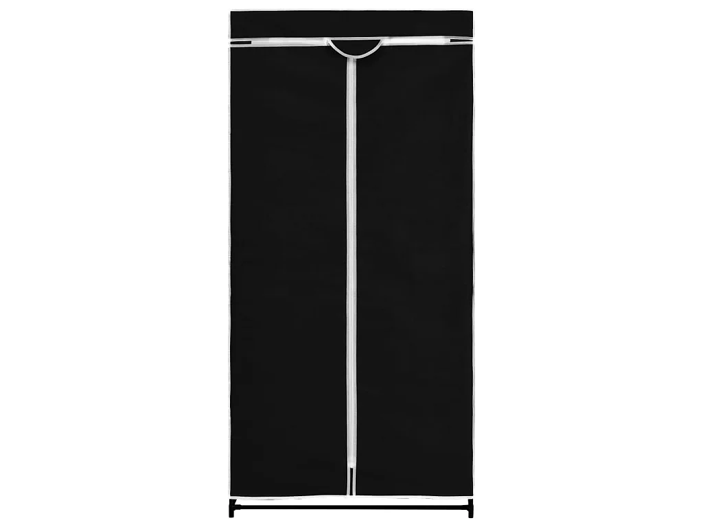 2 pcs Garde-robes Noir 75x50x160 cm OFR73768 BonneVie Meuble