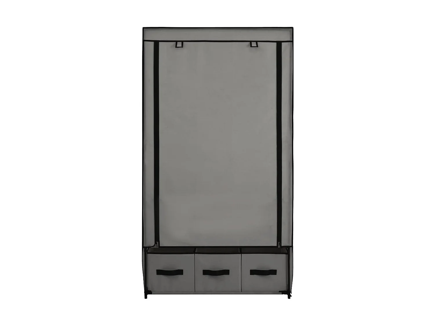 Garde-robe Gris 87 x 49 x 159 cm Tissu OFR98007 BonneVie Meuble