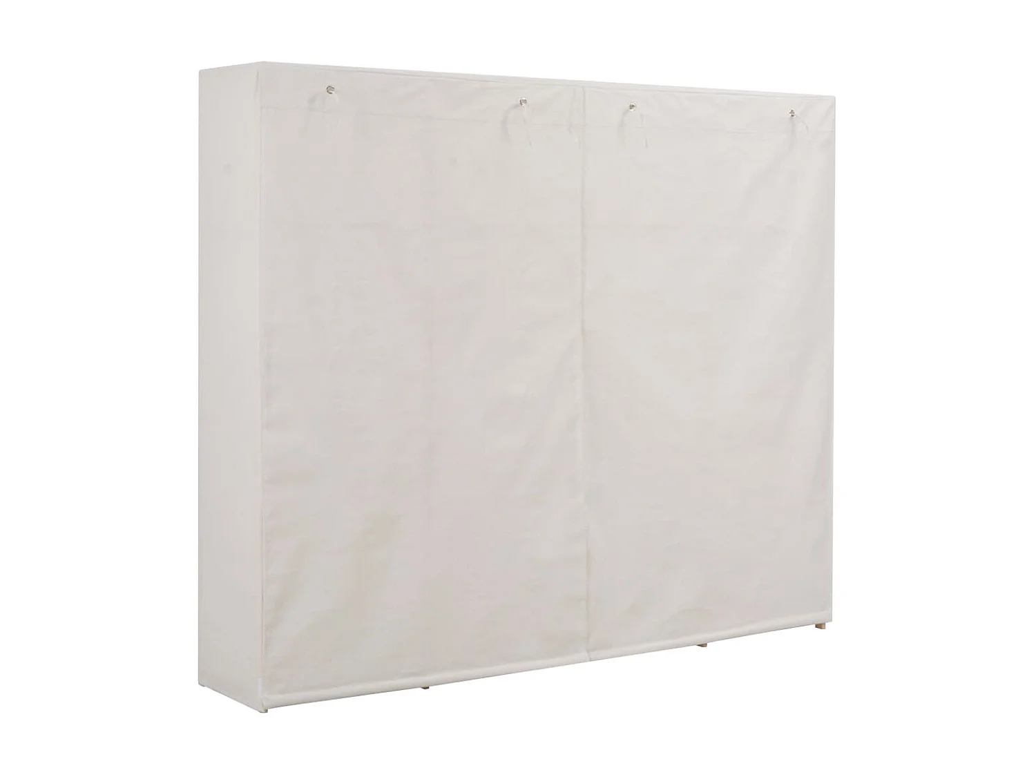 Garde-robe Blanc 200 x 40 x 170 cm Tissu OFR36977 BonneVie Meuble