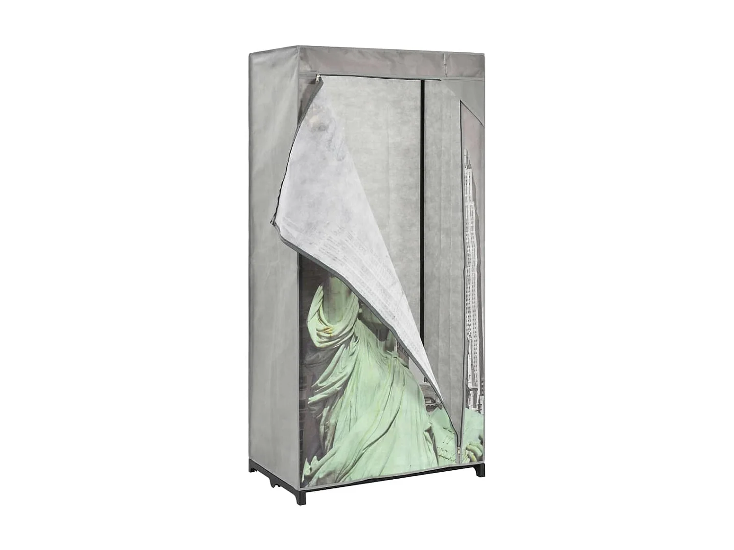 Garde-robe New York 75x45x160 cm Tissu OFR12049 BonneVie Meuble