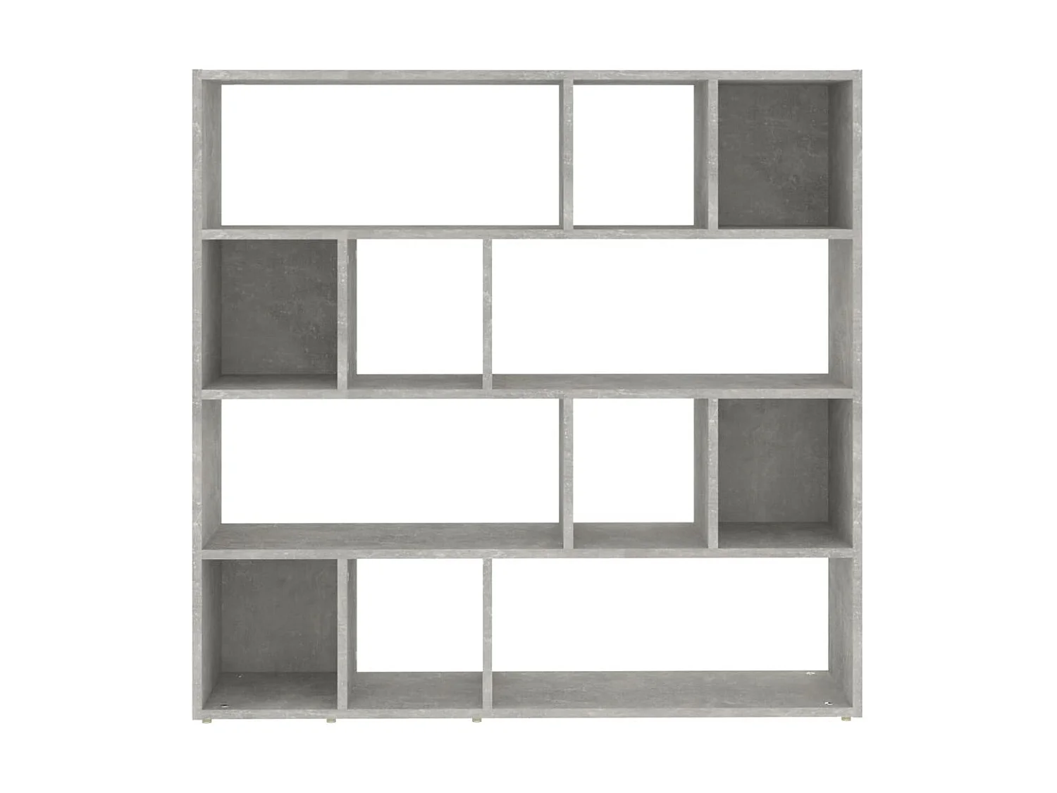 Bibliothèque-Séparateur de pièce Gris béton 105x24x102 cm OFR68312 BonneVie Meuble