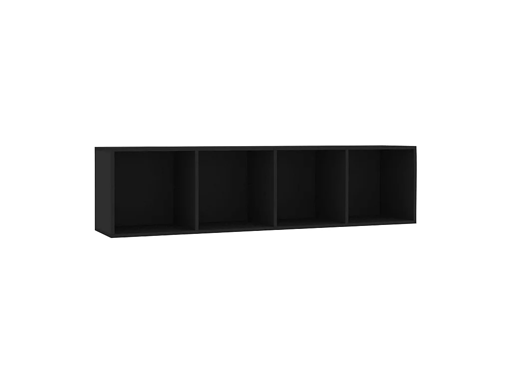 Bücherregal/TV-Schrank,TV-Möbel Schwarz 143×30×36 cm -gkd970275