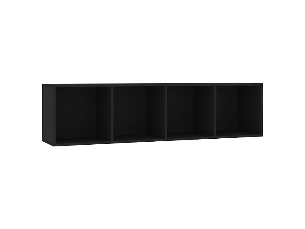 Bücherregal/TV-Schrank,TV-Möbel Schwarz 143×30×36 cm -gkd970275