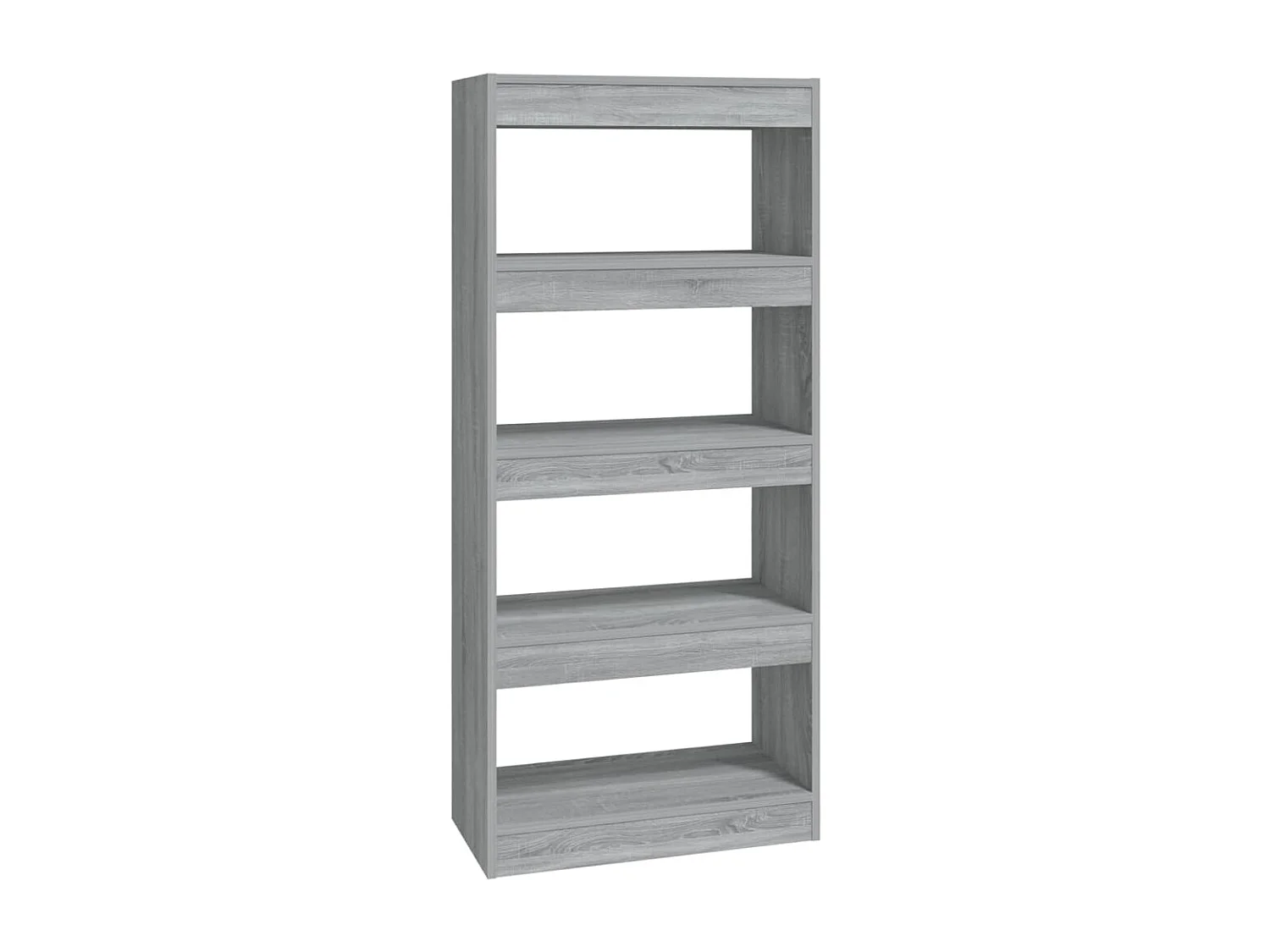 Boekenkast/kamerscherm 60x30x135 cm bewerkt hout grijs sonoma NL603949