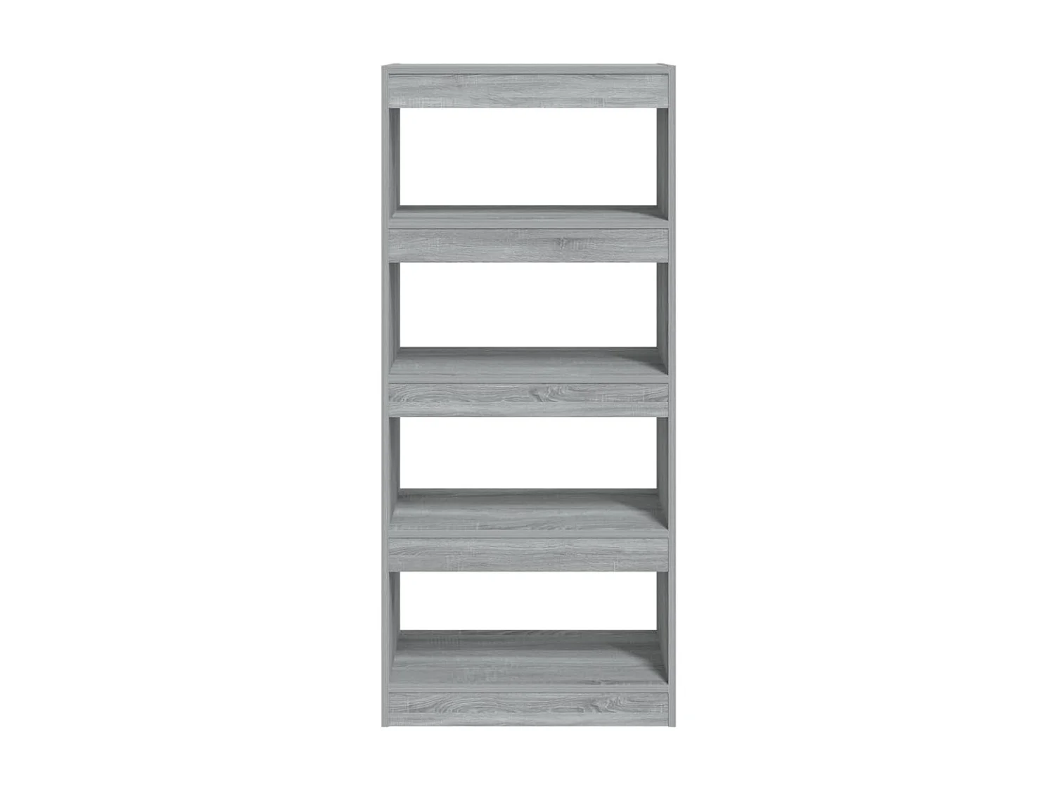 Boekenkast/kamerscherm 60x30x135 cm bewerkt hout grijs sonoma NL603949