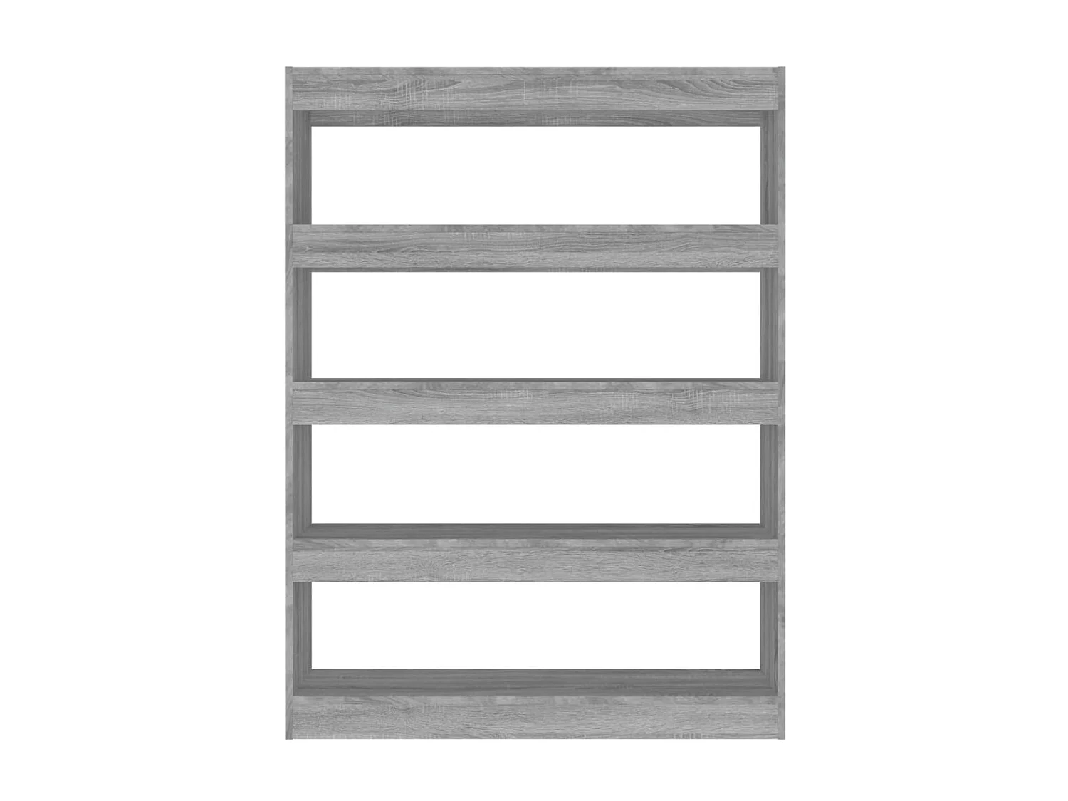 Bibliothèque-Séparateur de pièce Sonoma gris 100x30x135 cm OFR30504 BonneVie Meuble