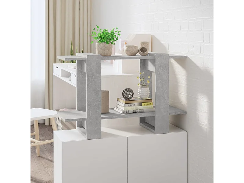 Bücherregal/Bücherschrank,Raumteiler Betongrau 80x30x51 cm -gkd964140