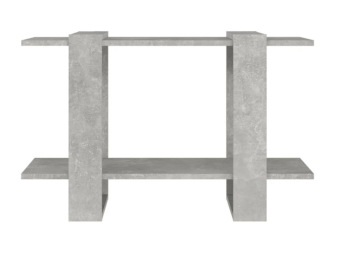 Bibliothèque-Séparateur de pièce Gris béton 80x30x51 cm OFR34960 BonneVie Meuble