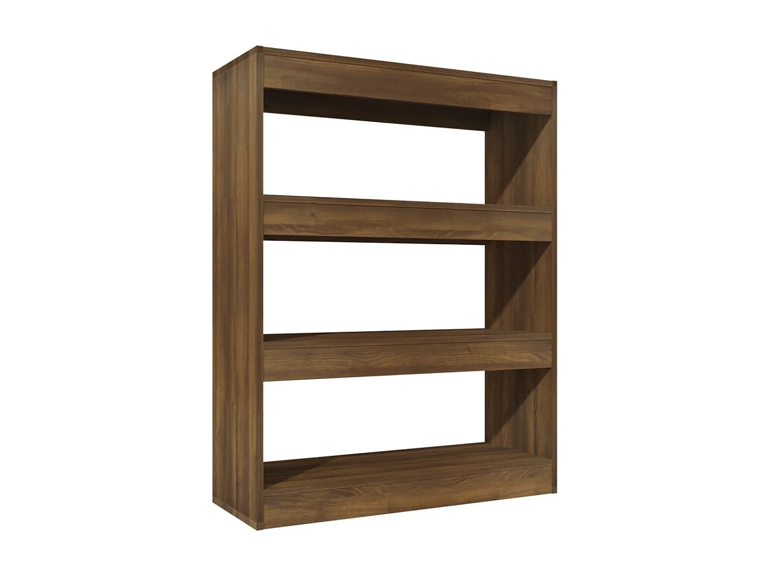 Bücherregal/Bücherschrank,Raumteiler Braun Eiche 80x30x103 cm Holzwerkstoff -gkd847578