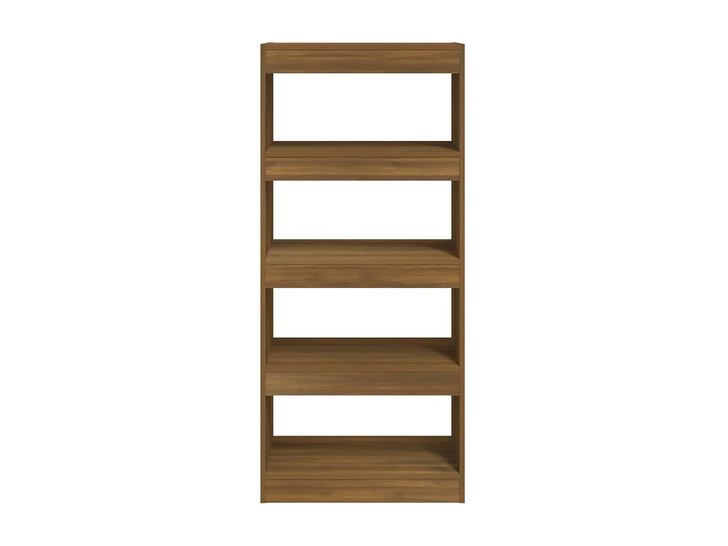 Bibliothèque Chêne marron 60x30x135cm Bois d'ingénierie OFR93100 BonneVie Meuble