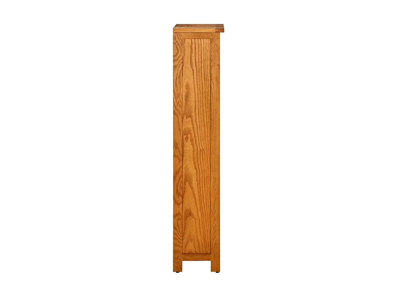 Bibliothèque à 4 niveaux 45x22x110 cm Bois de chêne massif OFR42436 BonneVie Meuble