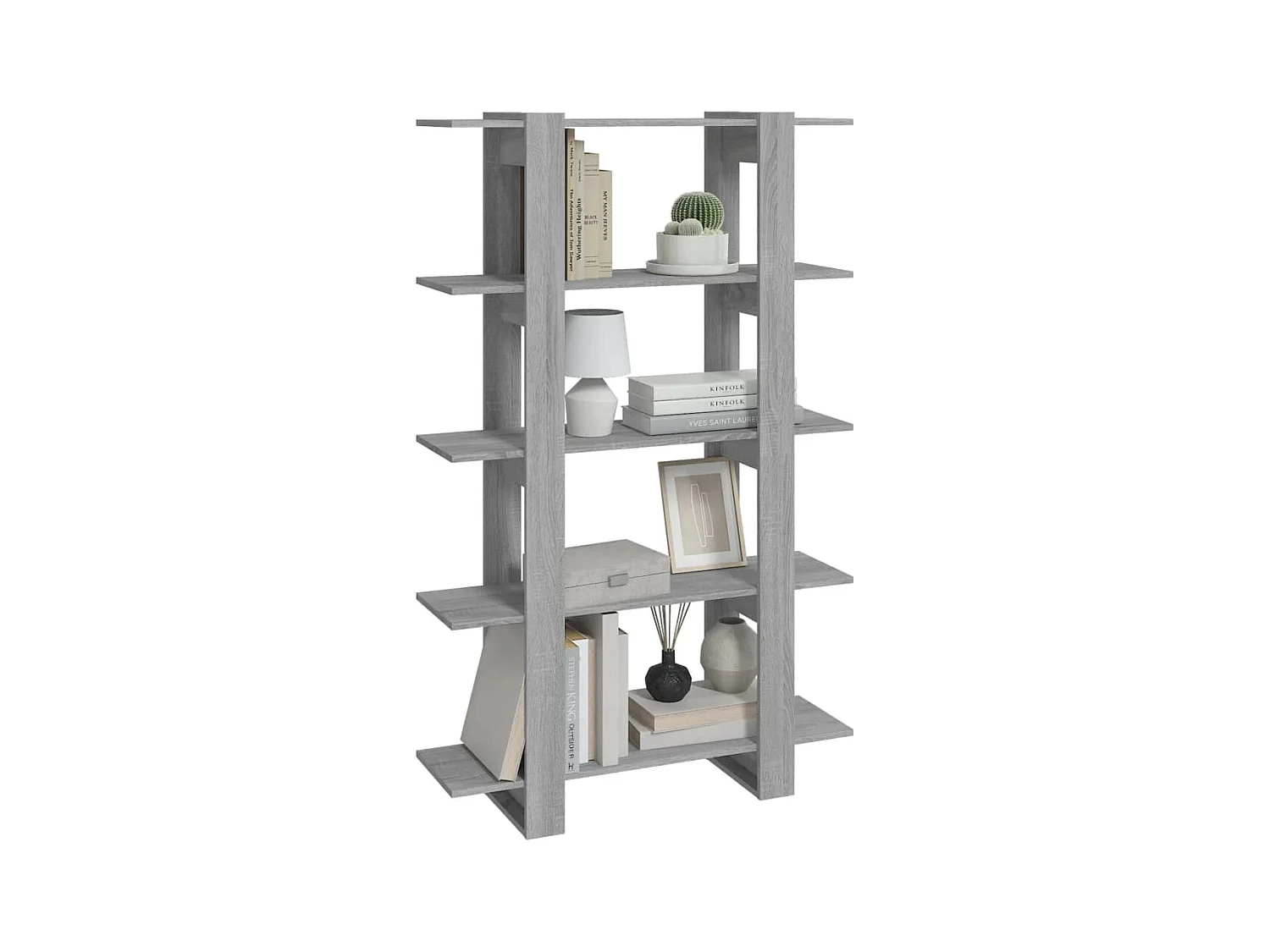 Bücherregal/Bücherschrank,Raumteiler Grau Sonoma 100×30×160 cm -gkd115710