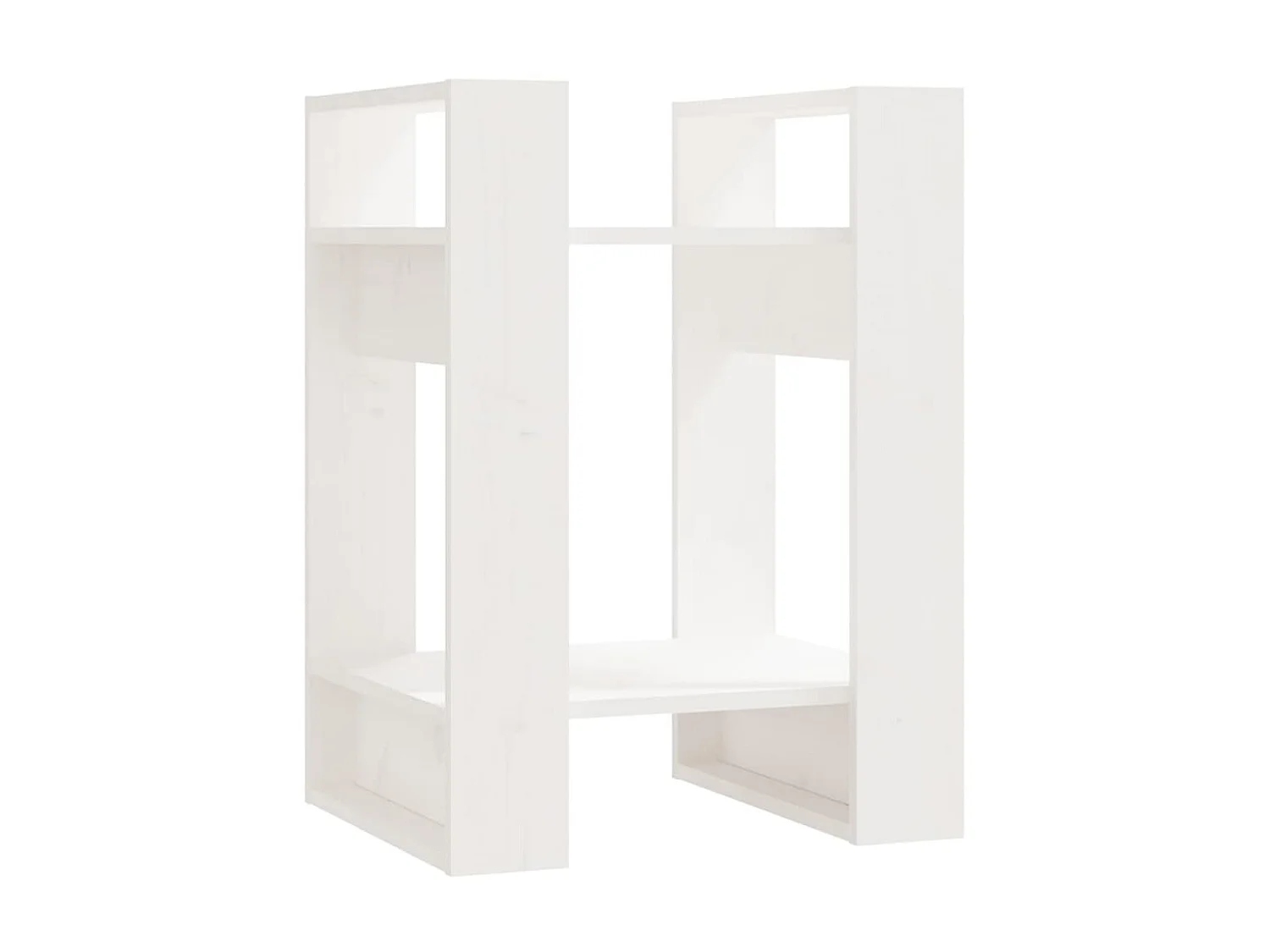 Estante/divisória 41x35x57 cm pinho maciço branco PT145440