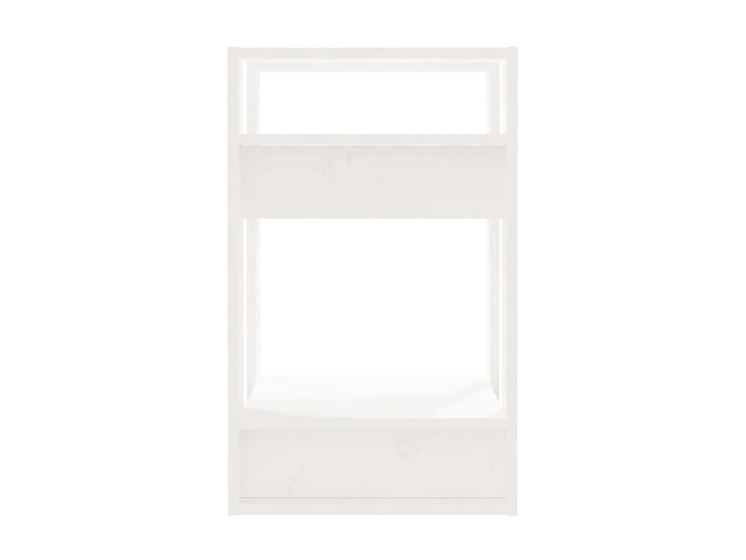 Estante/divisória 41x35x57 cm pinho maciço branco PT145440