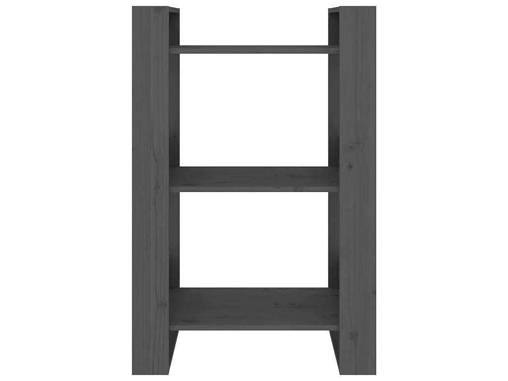 Estante/divisória 60x35x91 cm pinho maciço cinzento PT617061