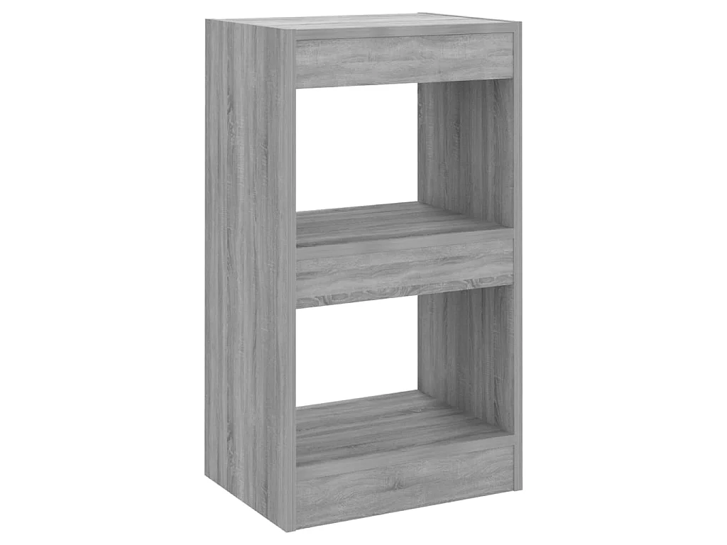 Bibliothèque-Séparateur de pièce Sonoma gris 40x30x72 cm OFR73666 BonneVie Meuble