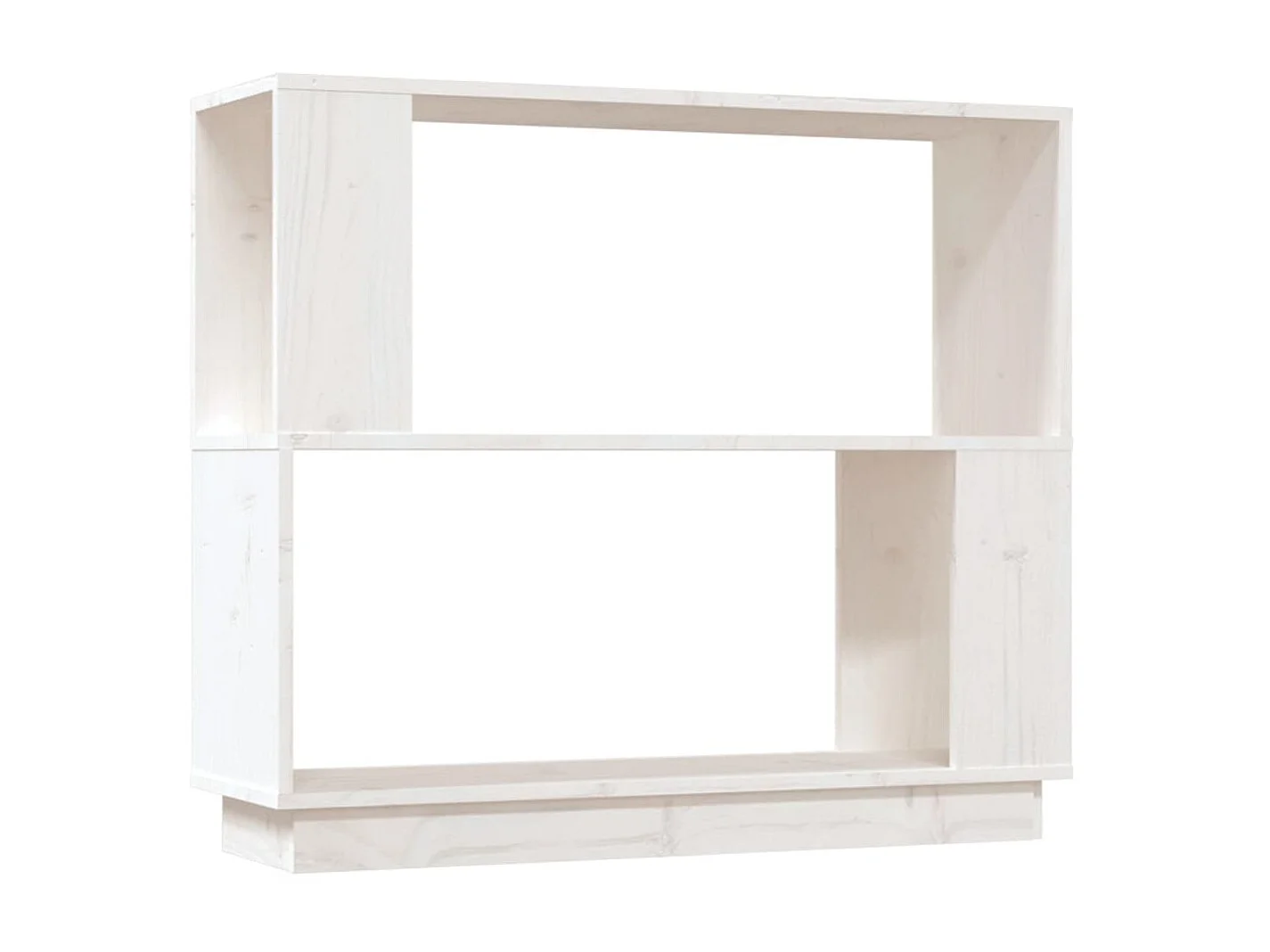 Bücherregal/Bücherschrank,Raumteiler Weiß 80x25x70 cm Massivholz Kiefer -gkd589184