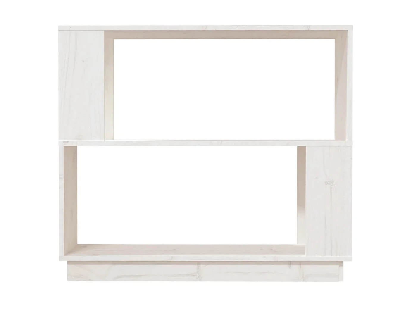 Bücherregal/Bücherschrank,Raumteiler Weiß 80x25x70 cm Massivholz Kiefer -gkd589184