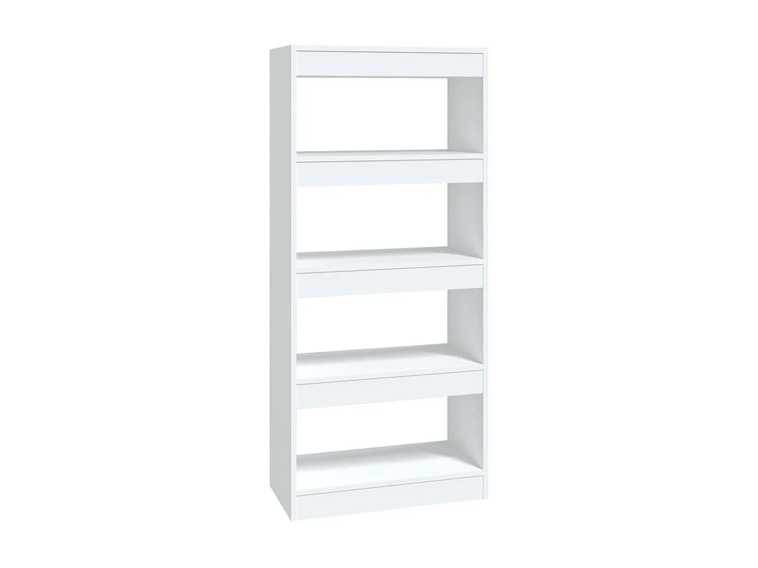 Bücherregal/Bücherschrank,Raumteiler Weiß 60x30x135 cm Holzwerkstoff -gkd813918