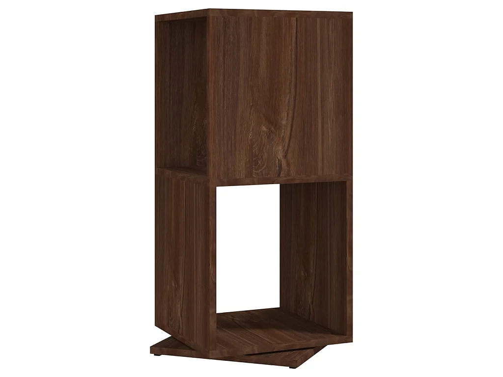 Draaikast 34,5x34,5x75,5 cm spaanplaat bruin eikenkleur NL943185