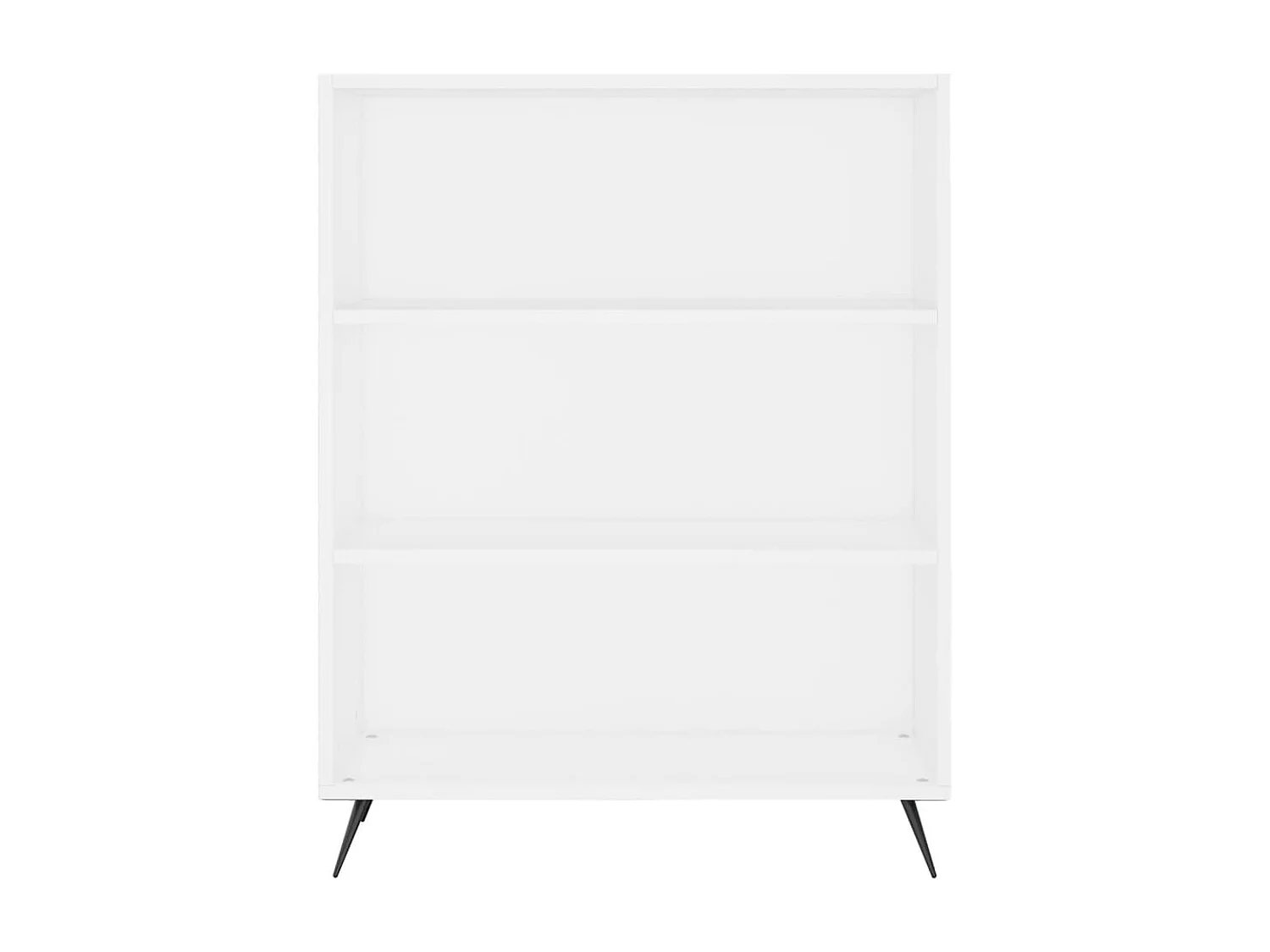 Bibliothèque blanc 69,5x32,5x90 cm bois d'ingénierie OFR11503 BonneVie Meuble