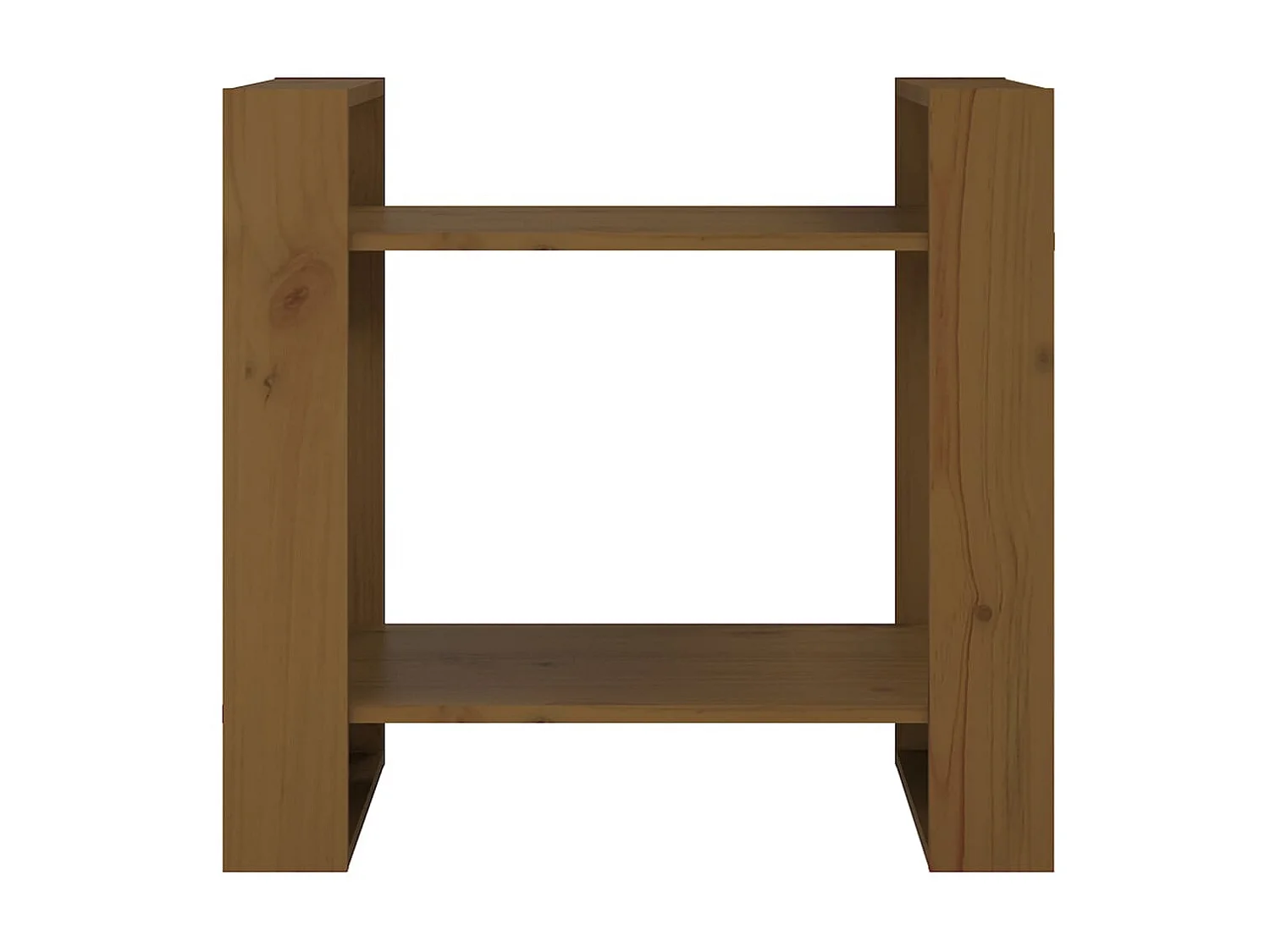 Estante/divisória 60x35x57 cm madeira maciça castanho mel PT561502