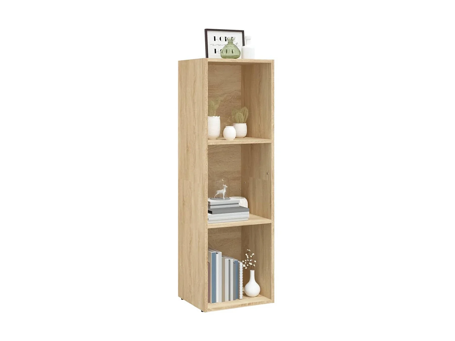 Bücherregal/TV-Schrank,TV-Möbel Sonoma Eiche 36x30x114 cm Holzwerkstoff -gkd308642