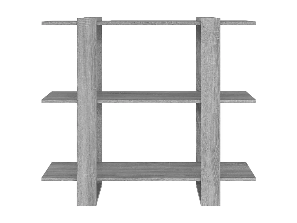 Bibliothèque-Séparateur de pièce Sonoma gris 100x30x87 cm OFR26740 BonneVie Meuble