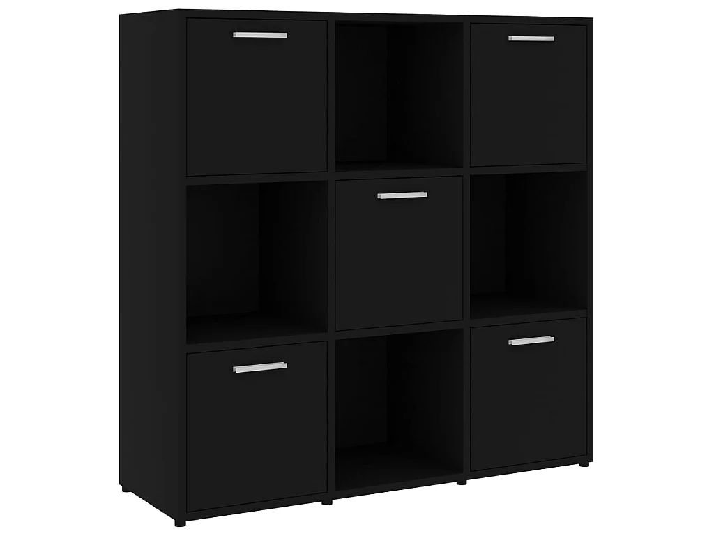 Estante 90x30x90 cm contraplacado preto PT351101