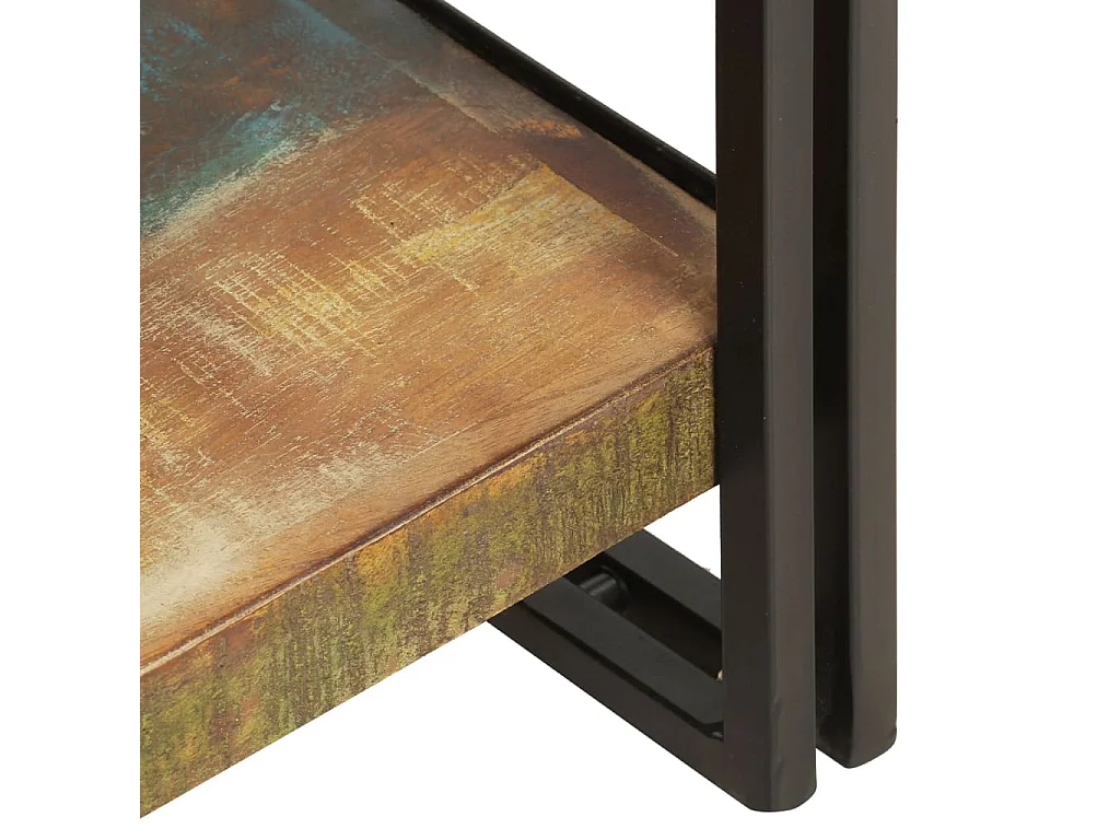 Bibliothèque 5 niveaux 40x30x180 cm Bois de récupération massif OFR12524 BonneVie Meuble