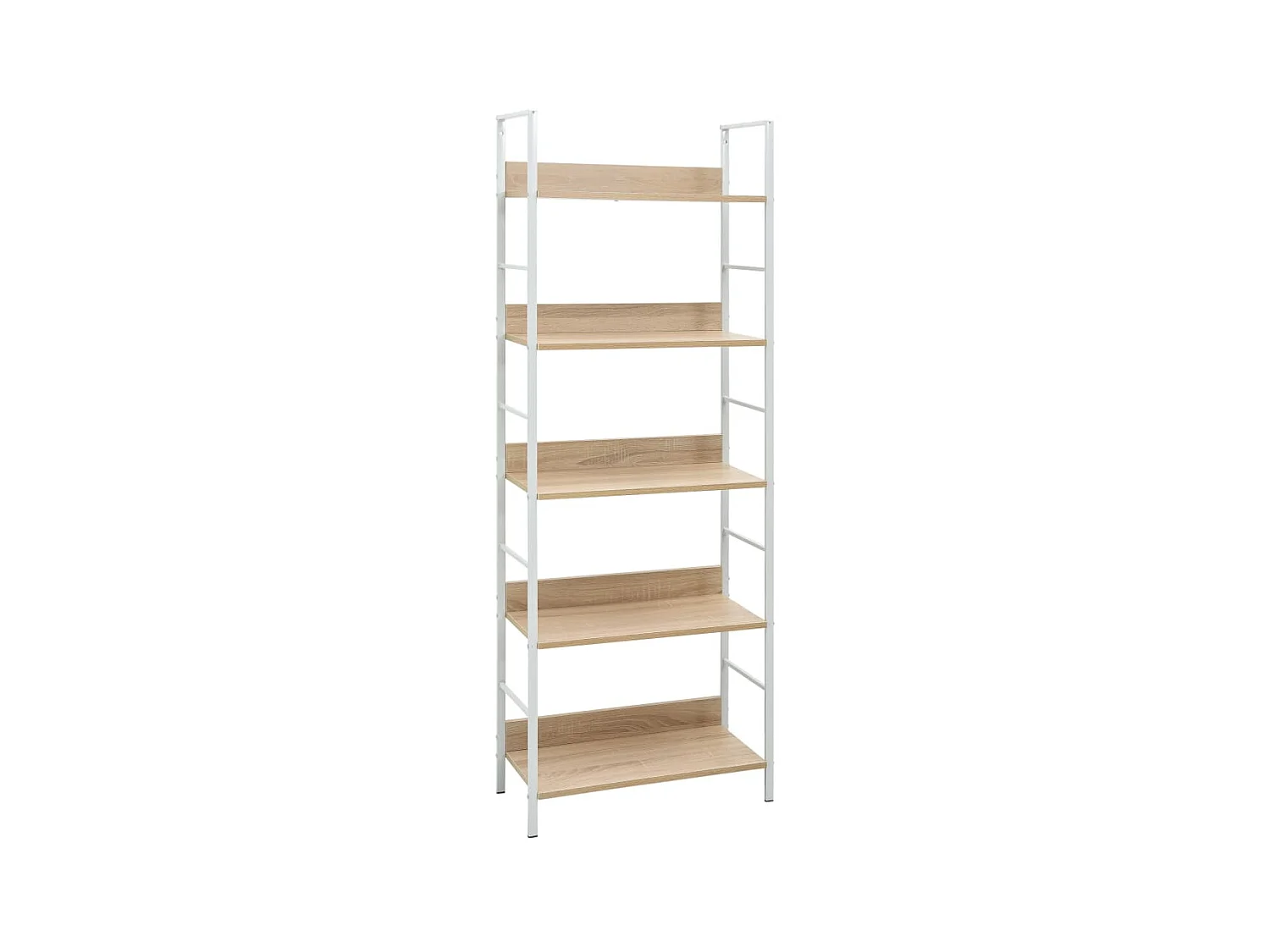 Bibliothèque à 5 niveaux chêne 60x27,6x158,5 cm bois ingénierie OFR16469 BonneVie Meuble