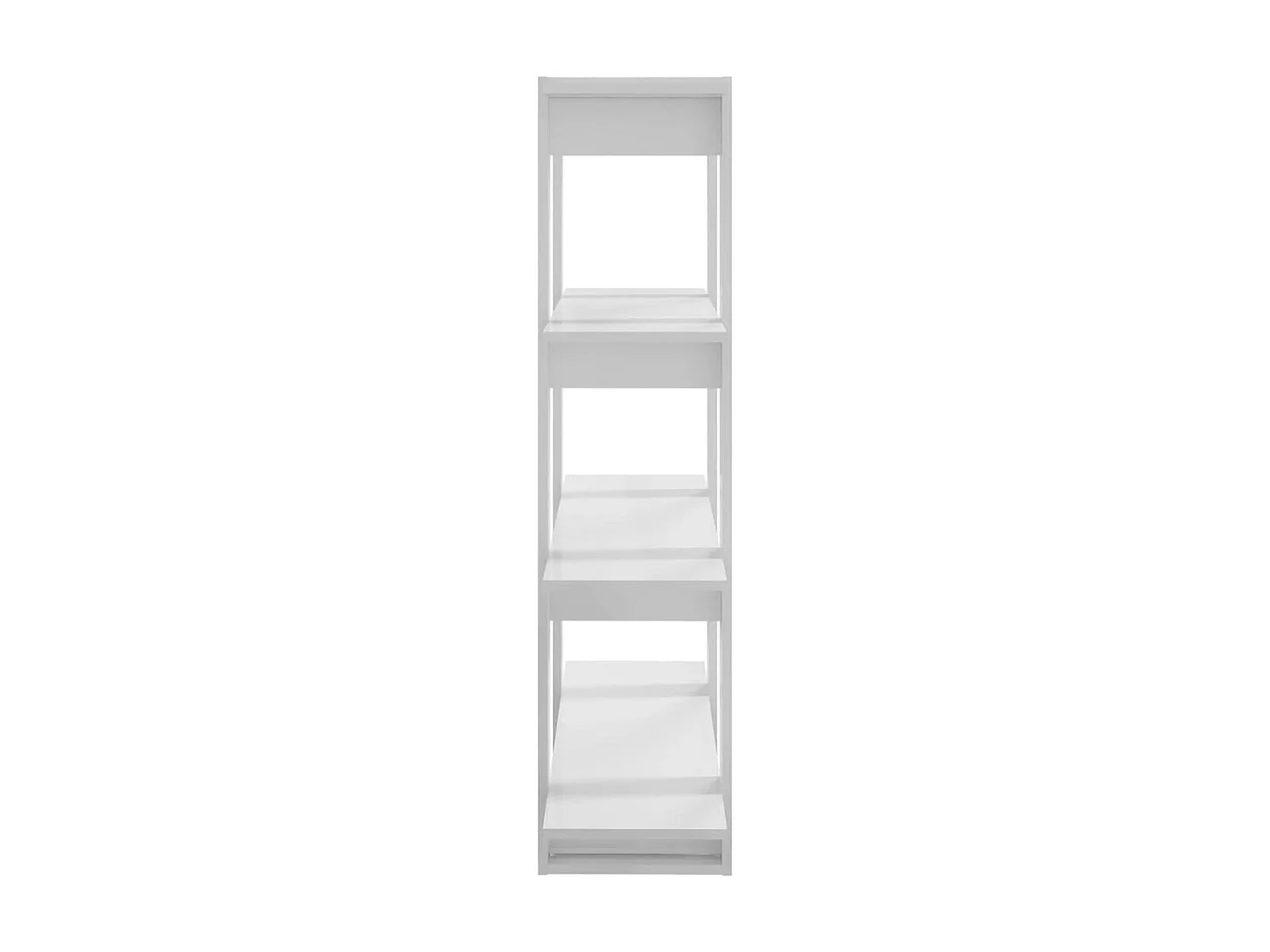 Bücherregal/Bücherschrank,Raumteiler Hochglanz-Weiß 100x30x123,5 cm -gkd931480
